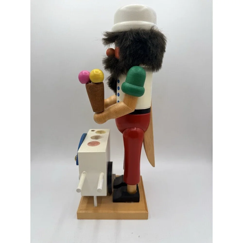 NUTCRACKER ZUBER SIGNED NUMBERED ICE CREAM MAKER CART STAND 14